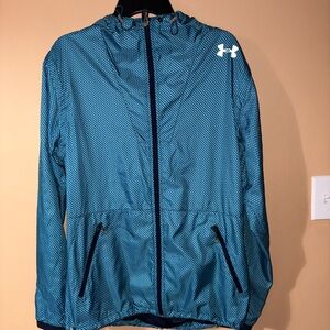 Under Armour Teal and Navy Patterned Jacket